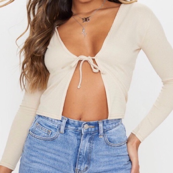 PrettyLittleThing Tops - PLT Tie Front Top